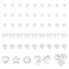 DICOSMETIC 300Pcs 5 Style ABS Plastic Imitation Pearl Beads OACR-DC0001-07-1