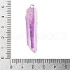 Electroplated Natural Quartz Pendants G-P315-B01-04P-3