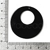 Black and White Stitching Acrylic Pendants OACR-S144-02B-3
