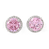 Rack Plating Brass Micro Pave Cubic Zirconia Earrings EJEW-I304-09P-07-1