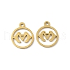 Ion Plating(IP) 304 Stainless Steel Charms STAS-J042-10G-1