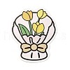Paper Tulip Bouquet Greeting Card AJEW-F067-01C-2