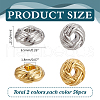   100Pcs 2 Colors Brass Beads FIND-PH0021-71B-2