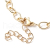Waxed Cotton Cords Braided Link Bracelets BJEW-JB09963-05-4