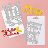 Autumn Theme Carbon Steel Cutting Dies Stencils DIY-WH0309-1159-3