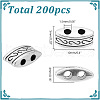 HOBBIESAY 200Pcs Tibetan Style Multi-Strand Links FIND-HY0003-80-2