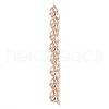 Brass Inlay Clear Glass Big Pendants KK-S388-11G-1
