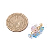 8Pcs Flower Acrylic Charms PALLOY-JF03591-2