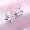 304 Stainless Steel with Rhinestone Adjustable Cuff Rings RJEW-Q020-18P-1