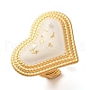 304 Stainless Steel Adjustable Cuff Rings for Women RJEW-S632-01G-2