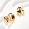 304 Stainless Steel Stud Earrings EJEW-F361-06G-5