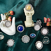 SUNNYCLUE 16Pcs 8 Style Adjustable Alloy Finger Rings Components FIND-SC0008-64-4