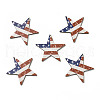 American Flag Theme Single Face Printed Aspen Wood Pendants WOOD-G014-13-1