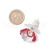 2Pcs 2 Styles Glass Seed Bead Pendants PALLOY-MZ00710-03-2