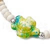 Sea Turtles and Starfish Coconut Beads Bracelets BJEW-JB11882-03-4