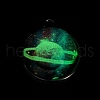 Galaxy Theme Luminous Glass Ball Pendants GLAA-D021-01P-09-4