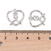 Brass with Glass Rhinestone Pendants KK-N254-64P-3