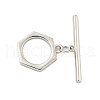 Brass Toggle Clasps KK-A223-06P-1