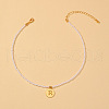 Round Plastic Pearl Beaded Necklaces FS-WG7BB5B-18-1