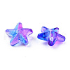 Transparent Spray Painted Glass Beads GLAA-N035-027-G01-3
