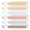 CHGCRAFT 120Pcs 6 Colors Tibetan Style Alloy Pendants FIND-CA0009-24-9