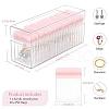 Rectangle Clear Acrylic Jewelry Storage Boxs PW-WG42263-01-1