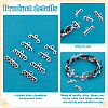   80Pcs 4 Styles Alloy Chandelier Component Links FIND-PH0022-78AS-4