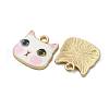 Alloy Enamel Pendants ENAM-V002-04G-06-2