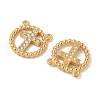 304 Stainless Steel Crystal Rhinestone Connector Charms STAS-U057-24G-2