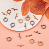 10Set 2 Colors Ion Plating(IP) 304 Stainless Steel Toggle Clasps STAS-CJ0001-205-6