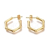 304 Stainless Steel Half Hoop Earrings X-EJEW-H100-10G-2