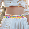 Polyester Rainbow Paillette Lace Ribbon DIY-WH0632-66A-7