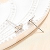 S925 Sterling Silver Stud Earrings EJEW-P305-02B-P-3