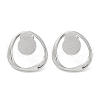 304 Stainless Steel Stud Earrings EJEW-D281-21S-1