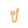 Cubic Zirconia Ladder Shape Clip on Nose Rings WG87222-05-1