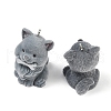 Flocky Resin Pendants FIND-A052-07D-2