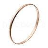 304 Stainless Steel Plain Bangles for Women BJEW-V004-02A-RG-4