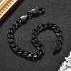304 Stainless Steel Cuban Link Chain Bracelets for Men Women BJEW-Q038-02EB-1