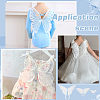 3 Pairs 3 Styles Lace Iron on/Sew On Patches PATC-FG0002-30-6