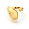 304 Stainless Steel Open Cuff Rings for Women STAS-Z103-03G-05-2