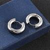 201 Stainless Steel Hoop Earrings EJEW-P304-13B-P-2