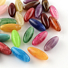 Oval Imitation Gemstone Acrylic Beads X-OACR-R031-M-1
