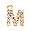 Golden Tone Alloy Rhinestone Pendants PW-WGCC773-13-1