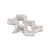 316 Stainless Steel Micro Pave Cubic Zirconia Pendants STAS-K284-01J-P-2