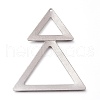 Tarnish Resistant 304 Stainless Steel Big Pendants STAS-Z014-01P-2