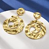 304 Stainless Steel Dangle Stud Earrings for Women EJEW-K268-13C-G-2