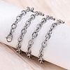 201 Stainless Steel Cable Chain Necklaces NJEW-Q013-12A-P-5