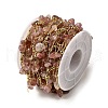Handmade Natural Strawberry Quartze Chip Beaded Chains CHC-F020-09G-13-3