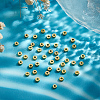 40Pcs Brass Spacer Beads KK-LP0001-11-3