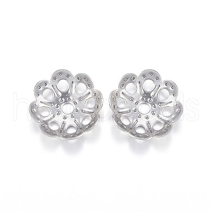 Tarnish Resistant 304 Stainless Steel Fancy Bead Caps STAS-F084-12P-1